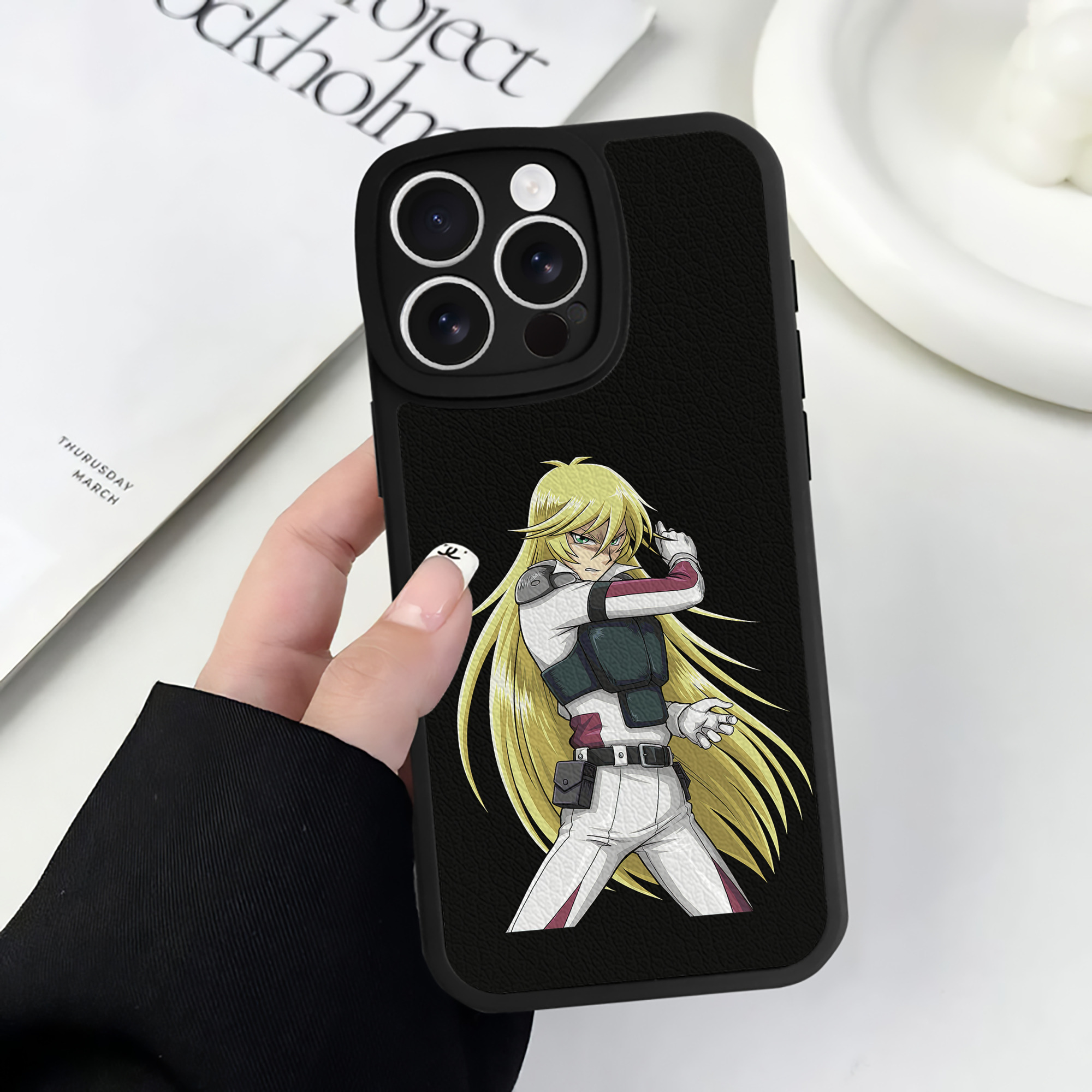 （画像用） 遊☆戯☆王 Yu-Gi-Oh! 【iPhone 16シリーズ対応】シリコンスマホケース（レザー調） 材質：シリコン